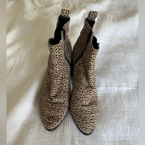 Leopard Print Ankle Boots